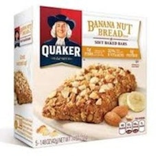Quaker Banana Nut Bread  Soft Baked Bars